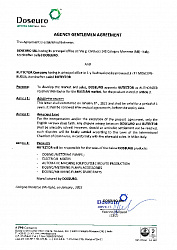 Сертификат авторизованного дистрибьютора Doseuro